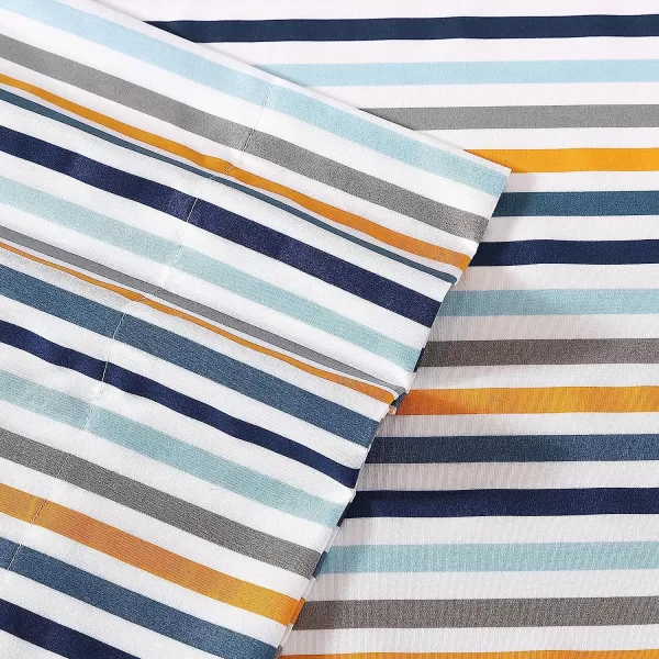 imageEddie Bauer Kids  Twin Sheets Stain Resistant Kids Bedding Ideal for Toddler Bedding Set Poppy Plaid Pink TwinVivid Stripe Blue Twin