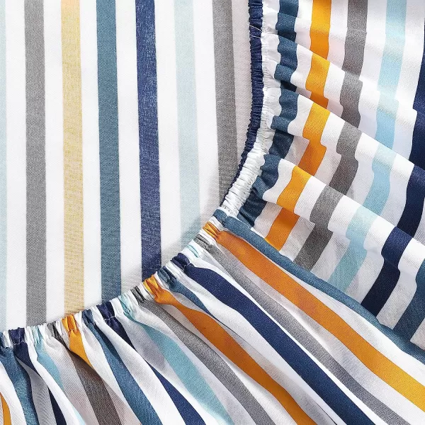 imageEddie Bauer Kids  Twin Sheets Stain Resistant Kids Bedding Ideal for Toddler Bedding Set Poppy Plaid Pink TwinVivid Stripe Blue Twin