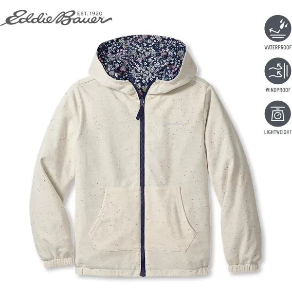 imageEddie Bauer Kids Reversible Jacket  Full Zip Hooded Windbreaker Water Repellent Jacket for Boys and Girls XSXLDeep Blue