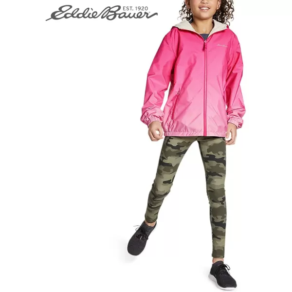 imageEddie Bauer Kids Reversible Jacket  Full Zip Hooded Windbreaker Water Repellent Jacket for Boys and Girls XSXLPink