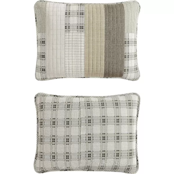 imageEddie Bauer King Quilt Set Cotton Reversible Bedding Set All Season Lodge Home Dcor Fairview Orange KingFairview Sand