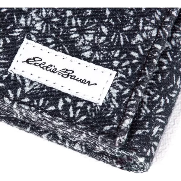 imageEddie Bauer Men Signature Trifold Wallet Available Cotton Canvas Or Ripstop NylonCanvas Print  Blue