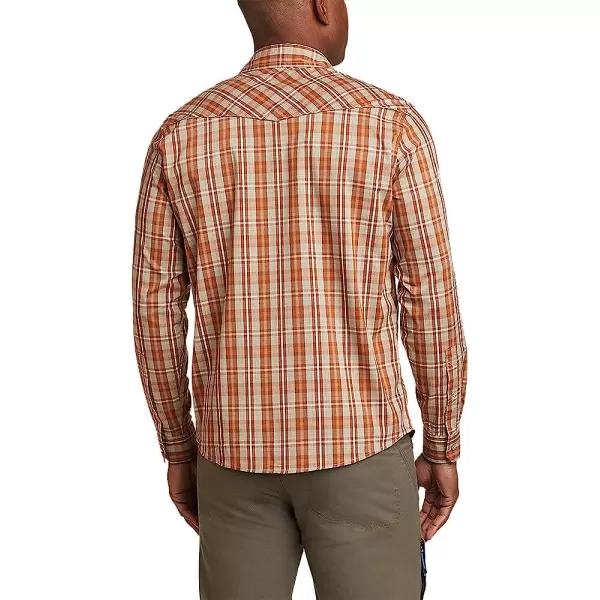 imageEddie Bauer Mens Adventurer LongSleeve ShirtRegular Rust