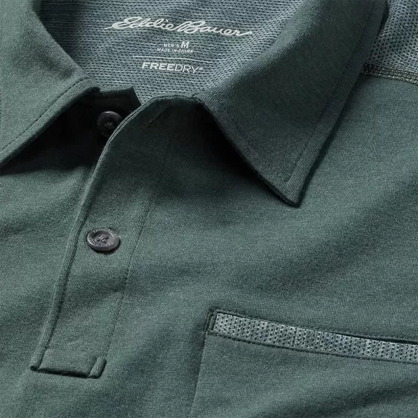 imageEddie Bauer Mens Adventurer ShortSleeve Polo ShirtTall Evergreen