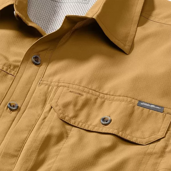 imageEddie Bauer Mens Atlas Exploration Flex ShortSleeve ShirtRegular Bronze