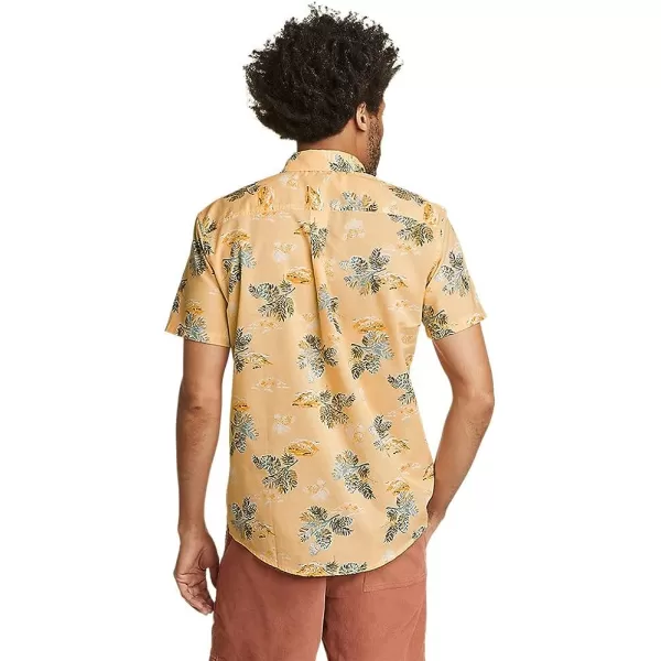 imageEddie Bauer Mens Baja ShortSleeve Shirt  PrintTall Lt Salmon