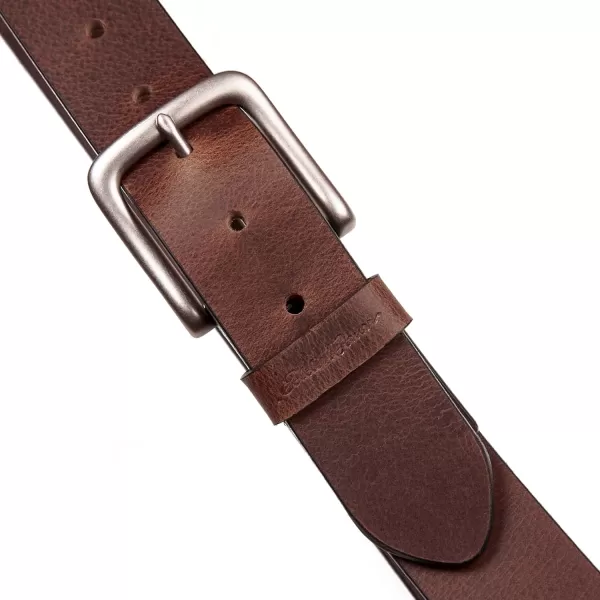 imageEddie Bauer Mens Bridle Leather Belt with Antique Nickel BuckleEddie Bauer Mens Bridle Leather Belt with Antique Nickel Buckle
