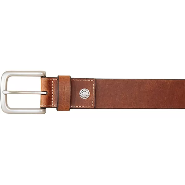 imageEddie Bauer Mens Bridle Leather Belt with Antique Nickel BuckleTan