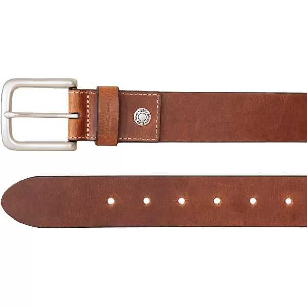 imageEddie Bauer Mens Bridle Leather Belt with Antique Nickel BuckleTan