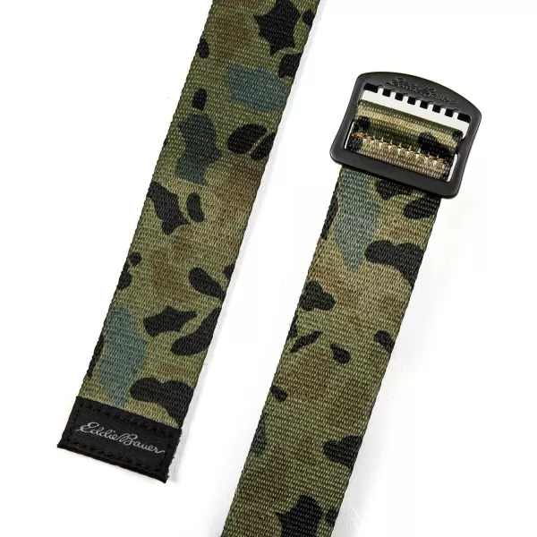imageEddie Bauer Mens Cascade Webbing Belt with Low Profile Adjustable BuckleCamo
