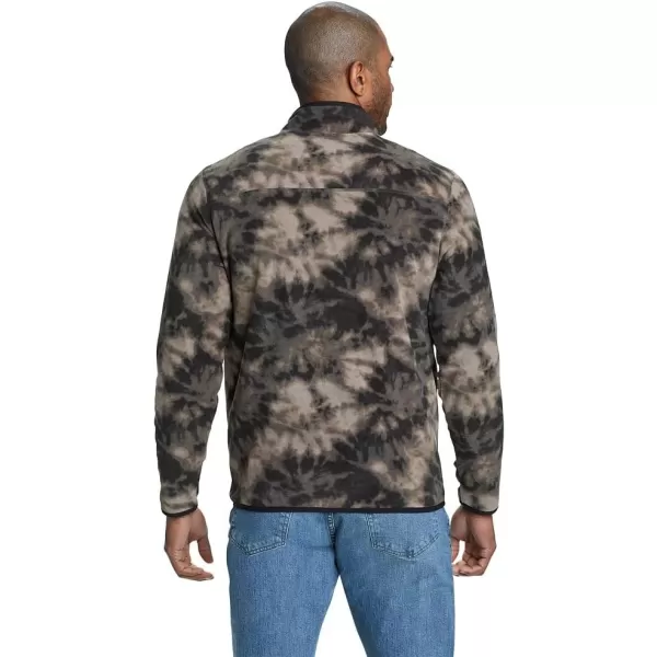 imageEddie Bauer Mens Chutes LongSleeve Snap Mock Neck FleeceBlack Smoke