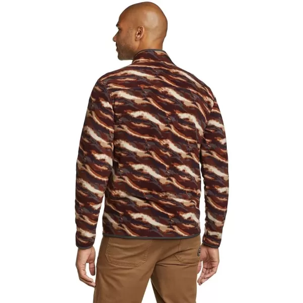 imageEddie Bauer Mens Chutes LongSleeve Snap Mock Neck FleeceBurgundy