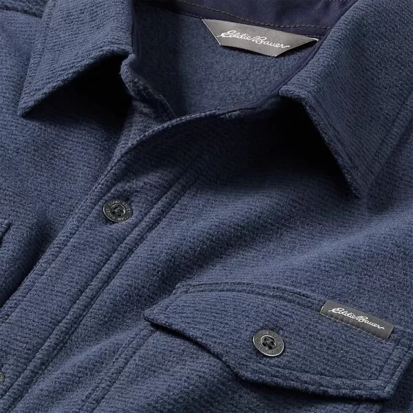 imageEddie Bauer Mens Chutes Microfleece Shirt  StripeTall Atlantic