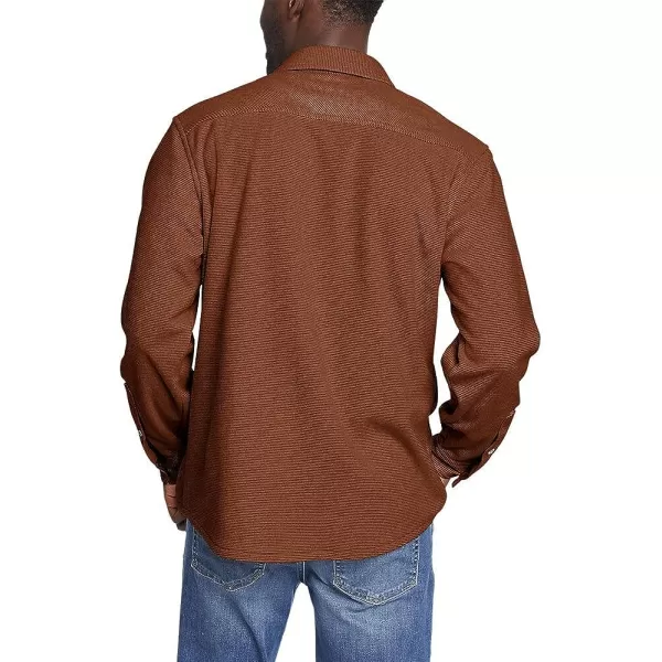 imageEddie Bauer Mens Chutes Microfleece Shirt  StripeTall Tortoise