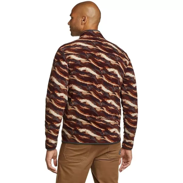 imageEddie Bauer Mens Chutes MockNeck FleeceRegular Burgundy