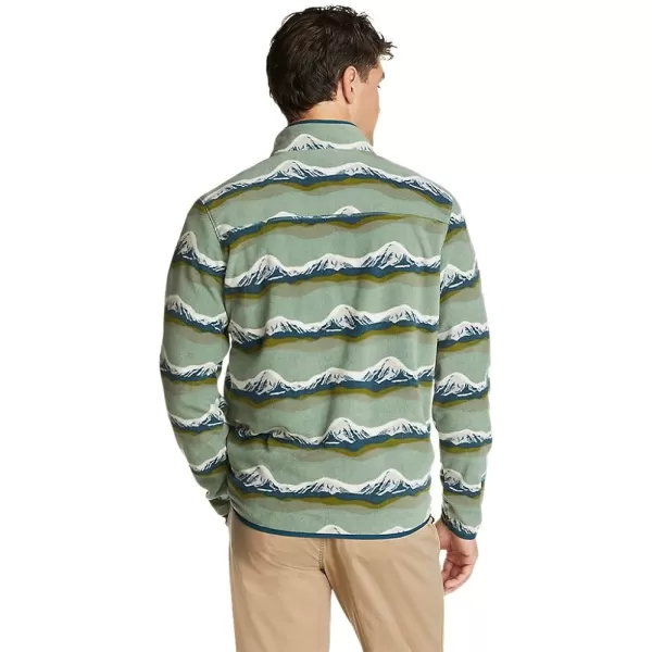 imageEddie Bauer Mens Chutes MockNeck FleeceRegular Sage