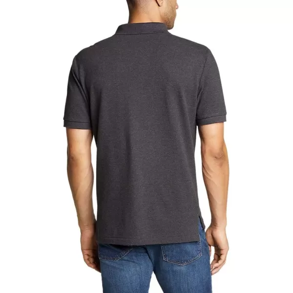 imageEddie Bauer Mens Classic Field Pro ShortSleeve Polo ShirtDk Charcoal Htr