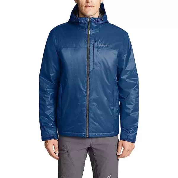 imageEddie Bauer Mens Cloud Cap Insulated Rain Jacket True Blue Regular XLEddie Bauer Mens Cloud Cap Insulated Rain Jacket True Blue Regular XL