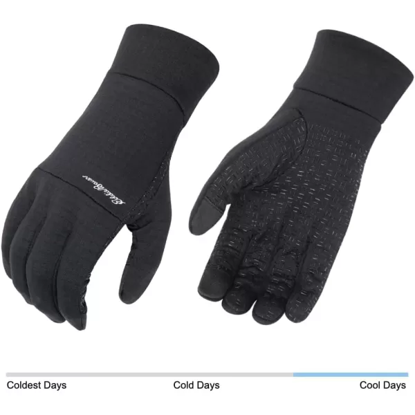 imageEddie Bauer Mens Cold Weather Performance Glove Liners Multiple Sizes Multiple ColorsGrid Fleece Dark Loden
