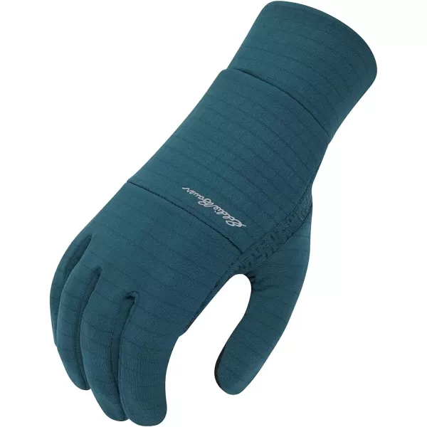 imageEddie Bauer Mens Cold Weather Performance Glove Liners Multiple Sizes Multiple ColorsGrid Fleece Dark Teal