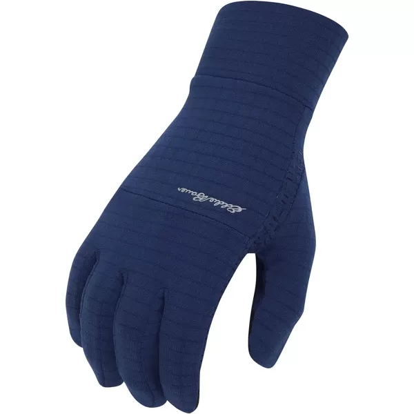 imageEddie Bauer Mens Cold Weather Performance Glove Liners Multiple Sizes Multiple ColorsGrid Fleece Navy