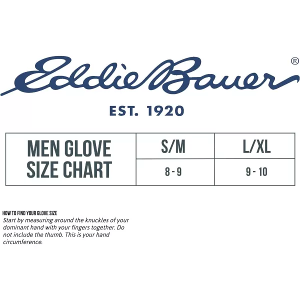 imageEddie Bauer Mens Cold Weather Performance Glove Liners Multiple Sizes Multiple ColorsTrainer Black