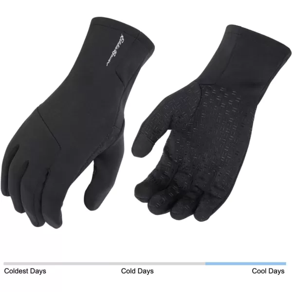 imageEddie Bauer Mens Cold Weather Performance Glove Liners Multiple Sizes Multiple ColorsTrainer Black