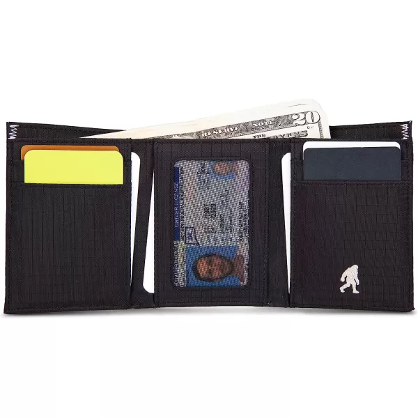 imageEddie Bauer Mens Companion Ripstop Nylon Trifold Black One SizeEddie Bauer Mens Companion Ripstop Nylon Trifold Black One Size