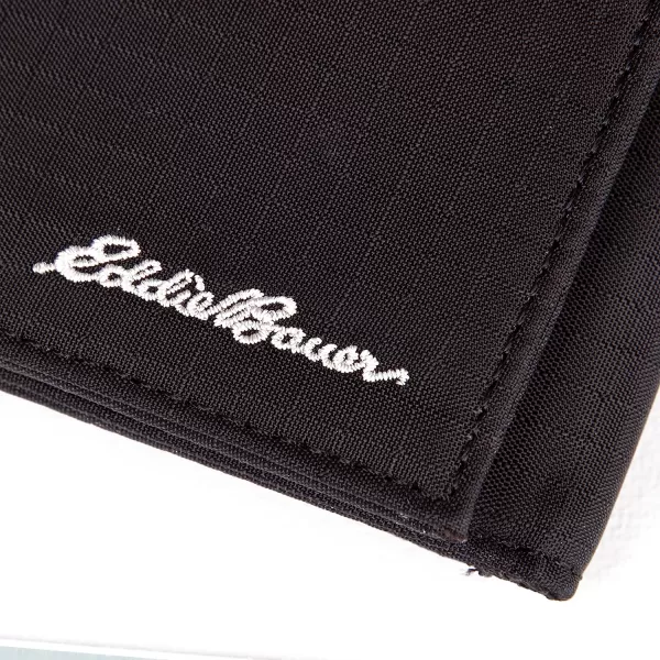 imageEddie Bauer Mens Companion Ripstop Nylon Trifold Black One SizeEddie Bauer Mens Companion Ripstop Nylon Trifold Black One Size
