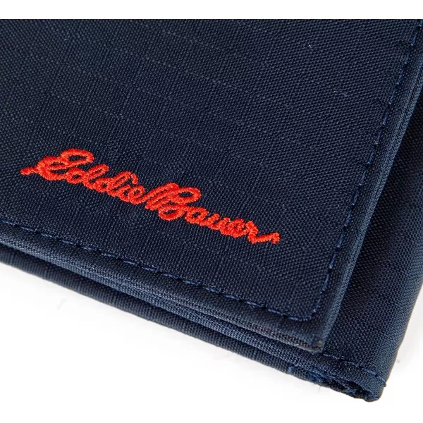 imageEddie Bauer Mens Companion Ripstop Nylon Trifold Wallet Navy One SizeEddie Bauer Mens Companion Ripstop Nylon Trifold Wallet Navy One Size