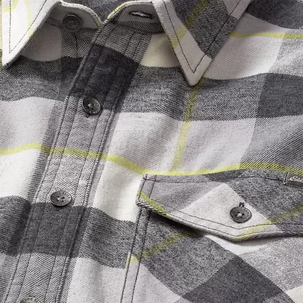 imageEddie Bauer Mens EB Hemplify Flannel ShirtRegular Gray