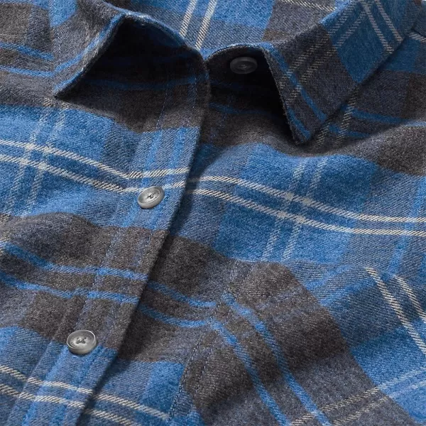 imageEddie Bauer Mens EB Hemplify Flannel ShirtTall Blue