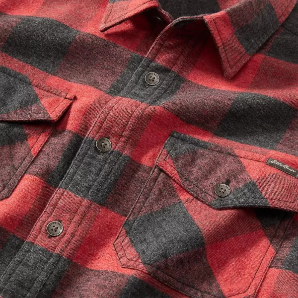 imageEddie Bauer Mens EB Hemplify Flannel ShirtTall Scarlet