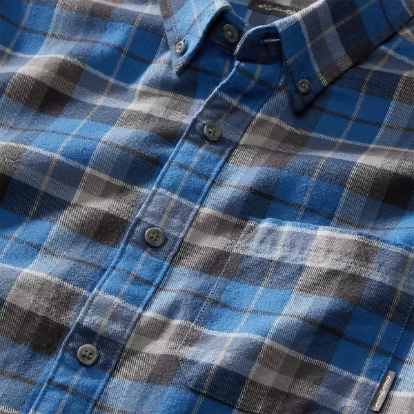 imageEddie Bauer Mens Eddies Favorite Classic Fit Flannel Shirt  PlaidAirforce Blue