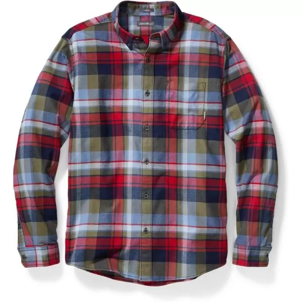 imageEddie Bauer Mens Eddies Favorite Classic Fit Flannel Shirt  PlaidAtlantic