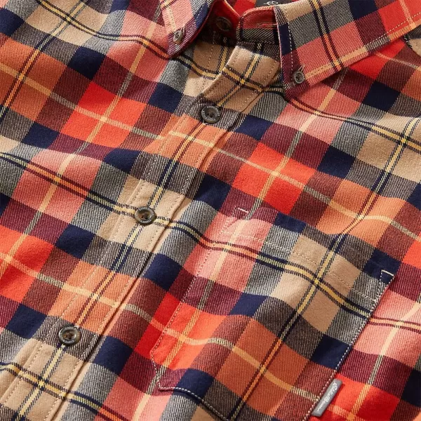 imageEddie Bauer Mens Eddies Favorite Classic Fit Flannel Shirt  PlaidBright Red