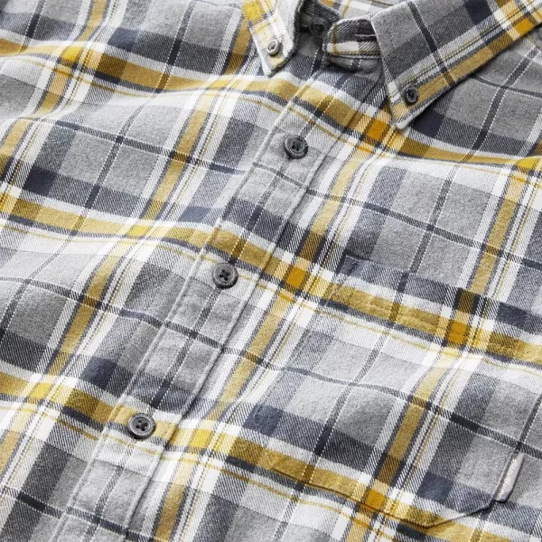 imageEddie Bauer Mens Eddies Favorite Classic Fit Flannel Shirt  PlaidLt Charcoal Htr