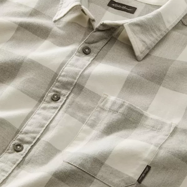 imageEddie Bauer Mens Eddies Favorite Classic Fit Flannel Shirt  PlaidLt Htr Gray