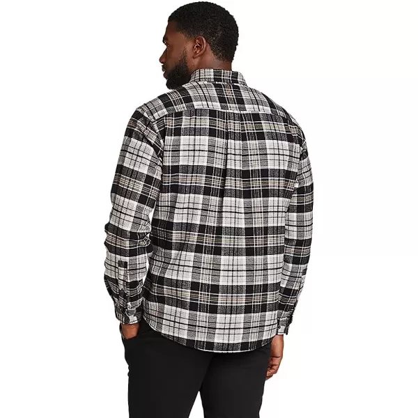 imageEddie Bauer Mens Eddies Favorite Classic Fit Flannel Shirt  PlaidTall Dark Smoke