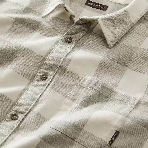 imageEddie Bauer Mens Eddies Favorite Classic Fit Flannel Shirt  PlaidTall Lt Htr Gray