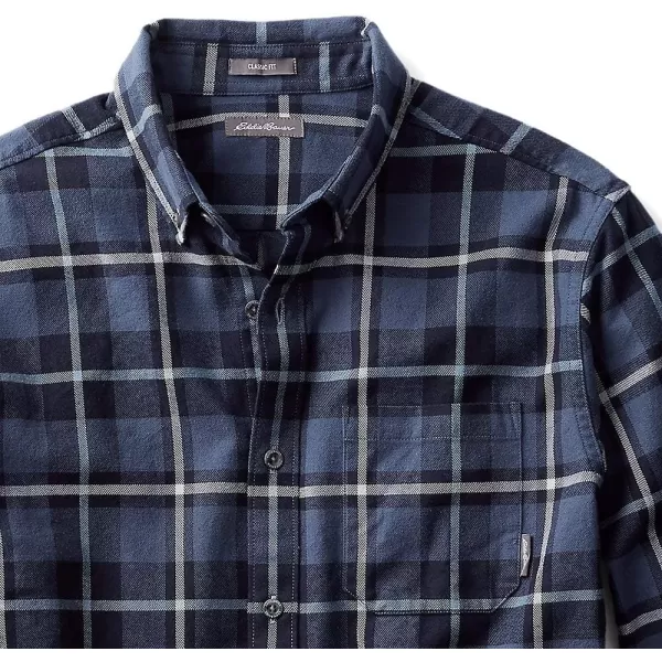 imageEddie Bauer Mens Eddies Favorite Classic Fit Flannel Shirt  PlaidVintage Gray