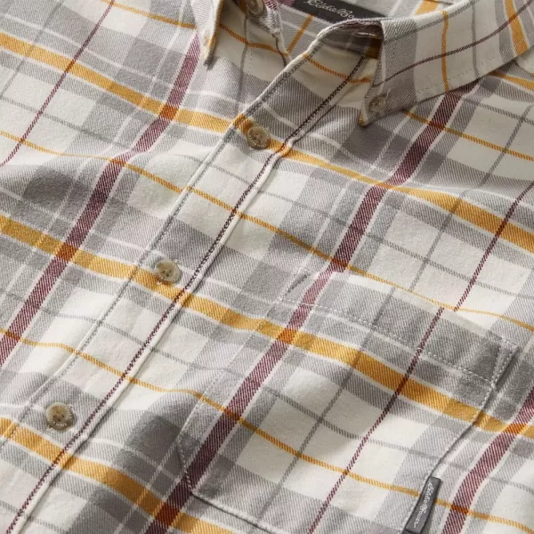 imageEddie Bauer Mens Eddies Favorite Classic Fit Flannel Shirt  PlaidVintage Gray