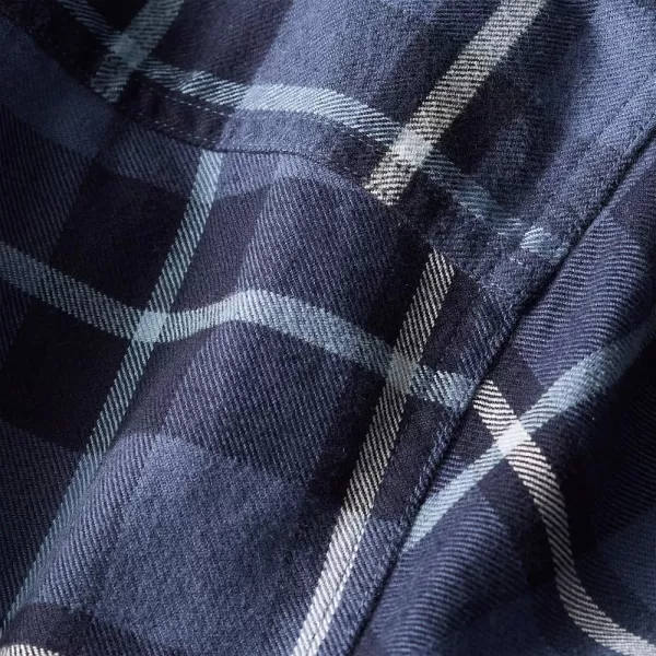 imageEddie Bauer Mens Eddies Favorite Classic Fit Flannel Shirt  PlaidVintage Gray