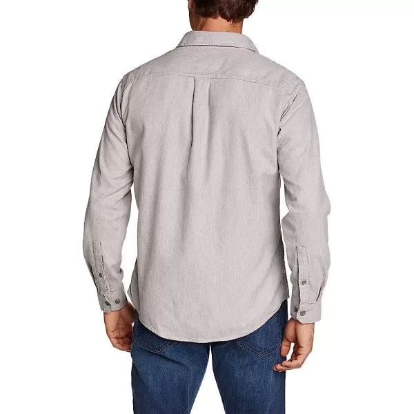 imageEddie Bauer Mens Eddies Favorite Flannel Classic Fit Shirt  SolidRegular Gray