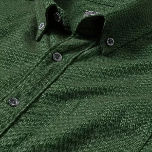 imageEddie Bauer Mens Eddies Favorite Flannel Classic Fit Shirt  SolidTall Ivy