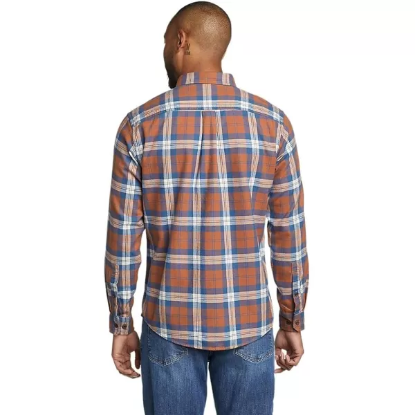 imageEddie Bauer Mens Eddies Favorite Flannel Relaxed Fit Shirt  PlaidRegular Cocoa