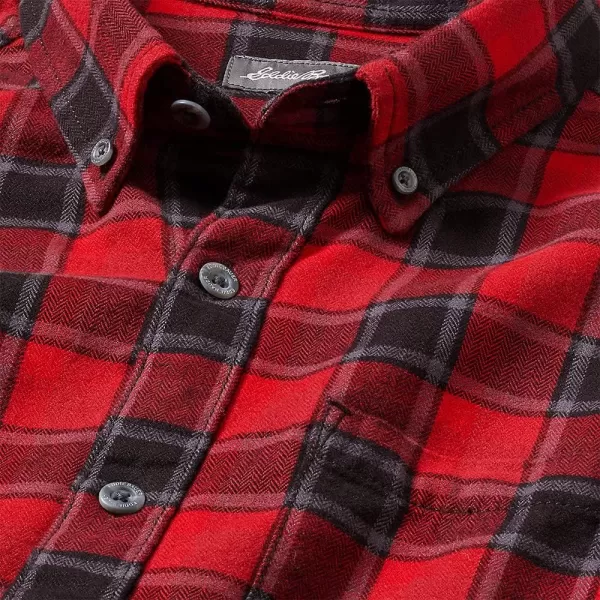 imageEddie Bauer Mens Eddies Favorite Flannel Relaxed Fit Shirt  PlaidTall Royal Red