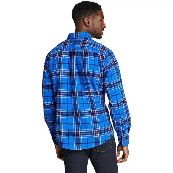 imageEddie Bauer Mens Eddies Favorite Flannel Relaxed Fit Shirt  PlaidTall Sapphire