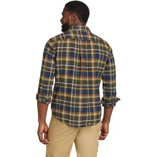 imageEddie Bauer Mens Eddies Favorite Flannel Shirt  SlimRegular Dark Loden
