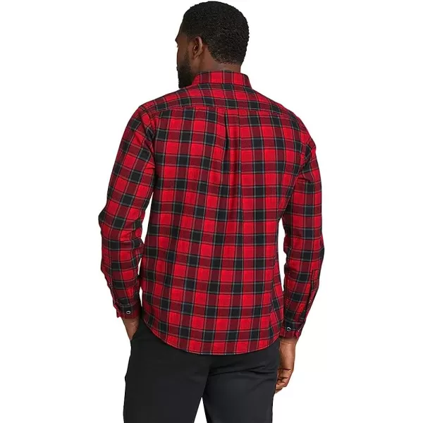 imageEddie Bauer Mens Eddies Favorite Flannel Shirt  SlimRegular Royal Red